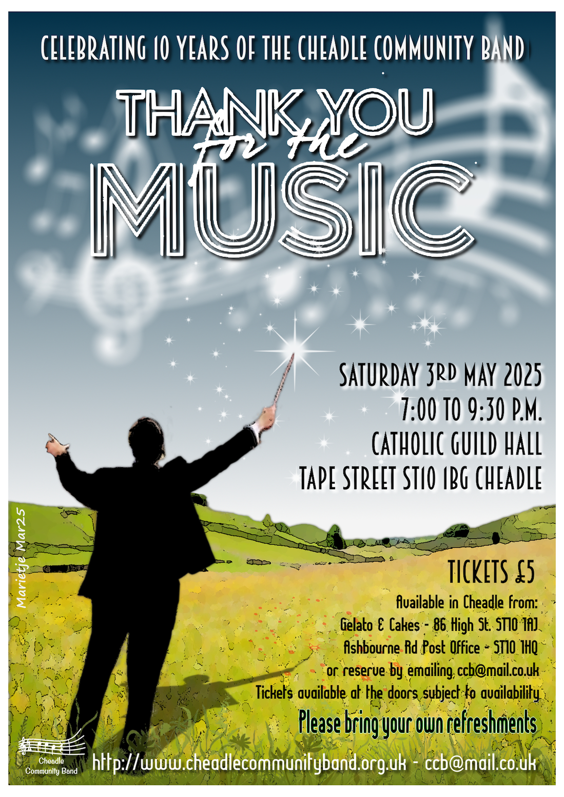 Thank You for the Music - Celebrating 10 years of the Cheadle Community band
